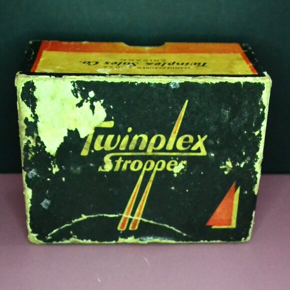 Vintage Twinplex Stropper Razor Blade Sharpener Original Box Bath Display Men's - Picture 8 of 13
